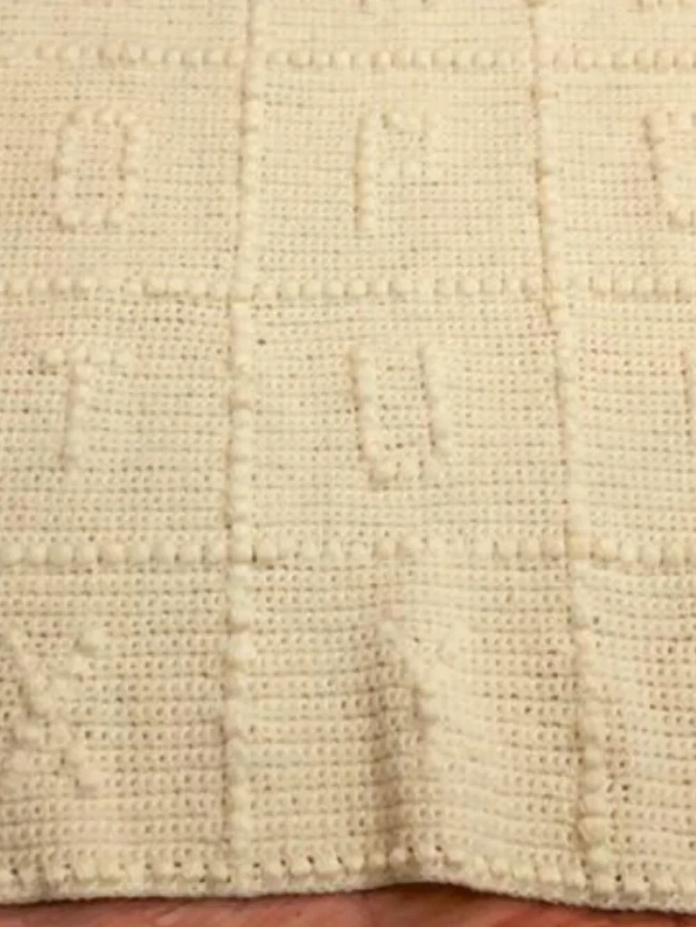 Handcrafted Crochet Blanket ABC Yellow